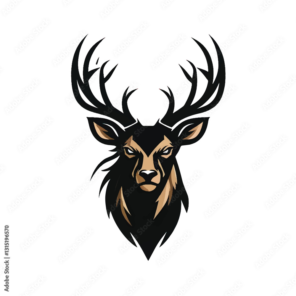 Fototapeta premium Dear logo on white background. Dear logo vector design. Vector illustration.