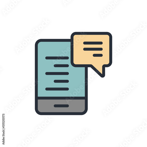 chatting icon collection .design style with background