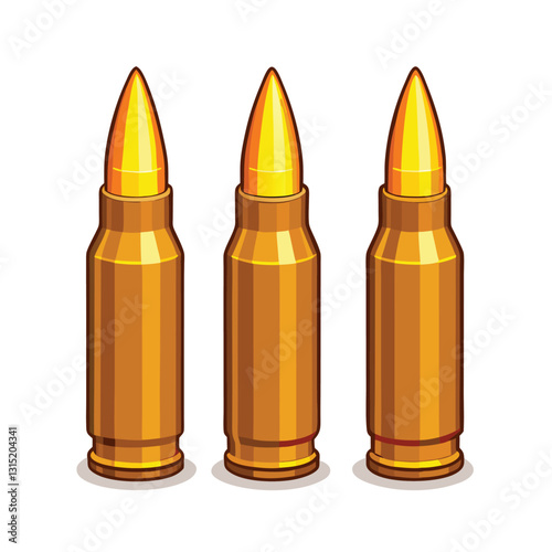 Set of bullet icons isolated on white background