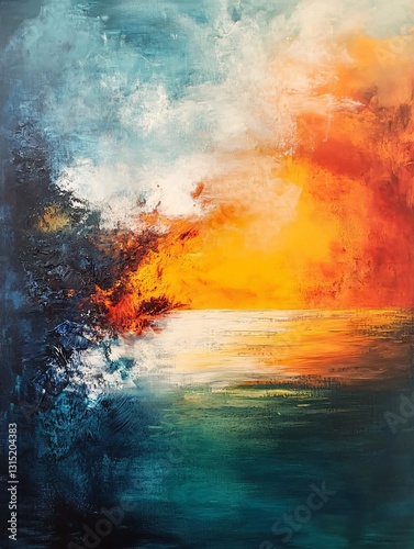 abstract oil painting wall art, abstract acrylic painting on canvas, hand painted Abstract oil painting art background