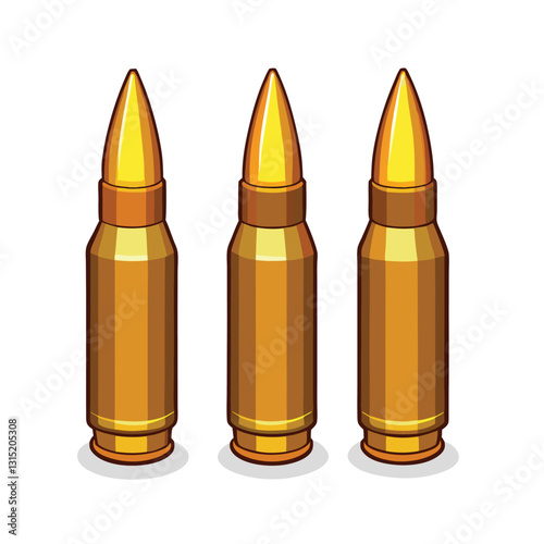 Set of bullet icons isolated on white background
