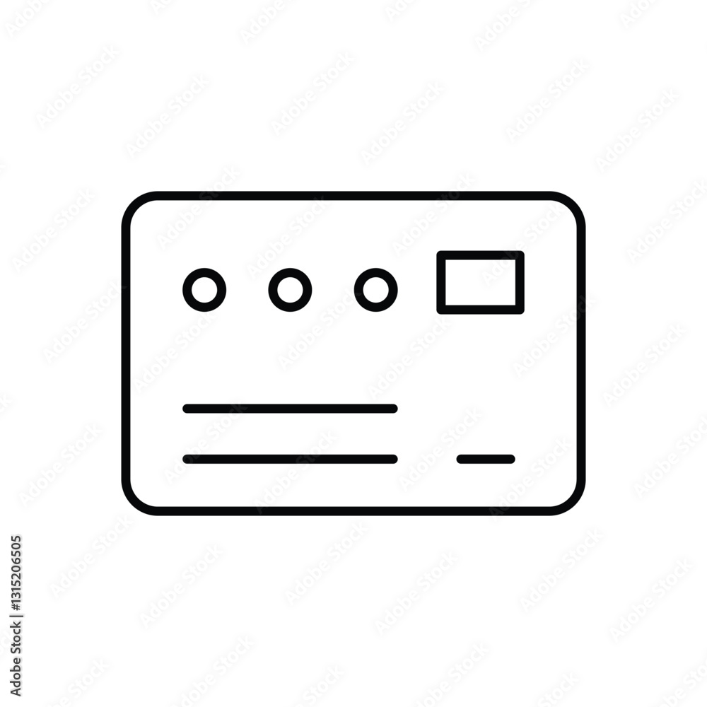 Credit Card Vector icon Credit Card Vector icon