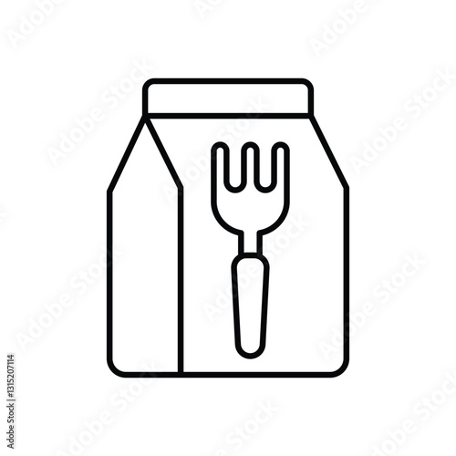 Food pack Vector icon