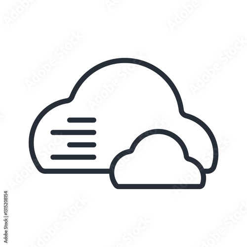 clouds icon collection .design style with background