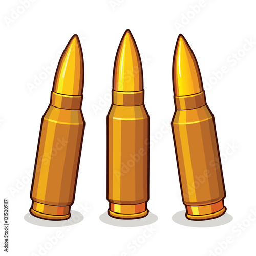 Set of bullet icons isolated on white background