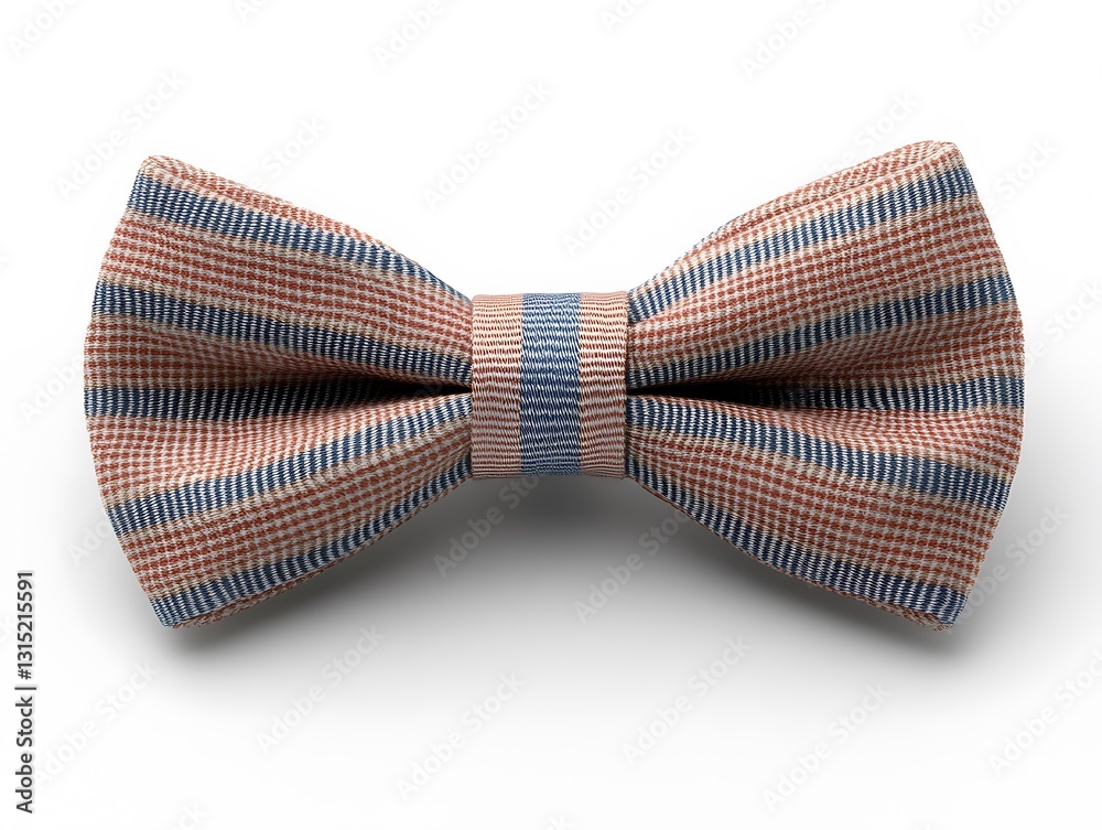 Striped bow tie, isolated, studio shot Striped bow tie, isolated, studio shot