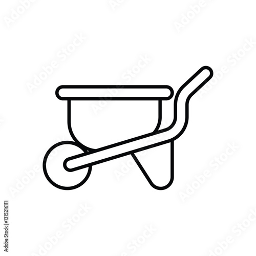 Wheelbarrow stock illustration