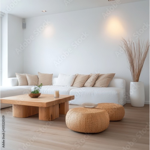 Minimalist Interior Design With Furniture and Decorative Accents