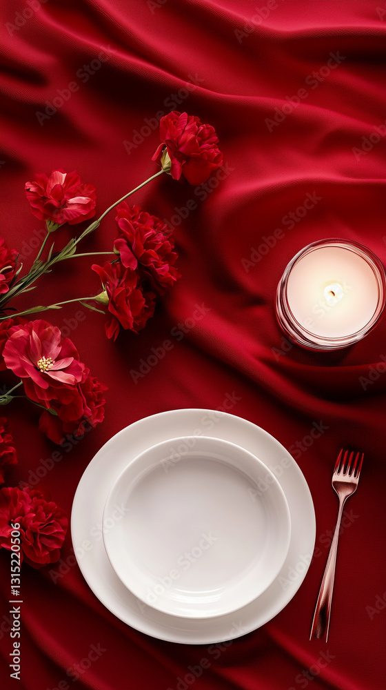 Romantic deep red background Romantic deep red background