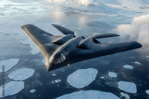 Stealth Bomber on an Arctic Reconnaissance Mission photo