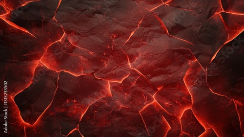 Captivating thermal camera heat map displaying intense red fire emitting heat and light in a dark surrounding environment