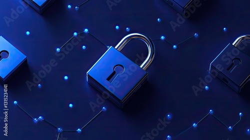 World Password Day with blue background