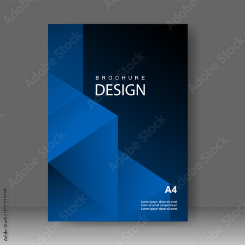Design cover book modern technology style. Annual report. Brochure template, catalog. Simple Flyer promotion. magazine. Vector illustration