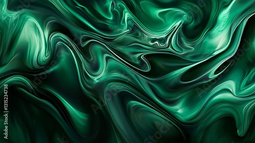 abstract background featuring a blend of rich emerald green and dark forest tones, with soft lightening