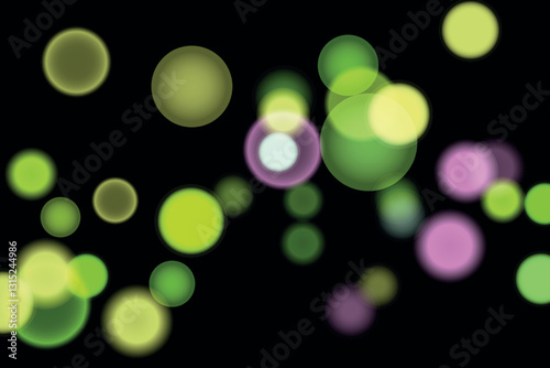 Abstract color shining bokeh isolated on transparent background. Lights and sparks glitter glowing effect. Lens flare Christmas or New Year holiday card.