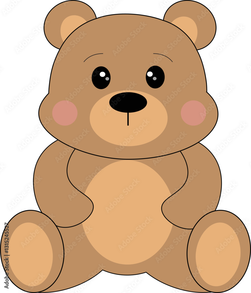 Cute Teddy Bear Vector, Hand-drawn Bear, Teddy Bear Character, Valentine Bear Vector Cute Teddy Bear Vector, Hand-drawn Bear, Teddy Bear Character, Valentine Bear Vector