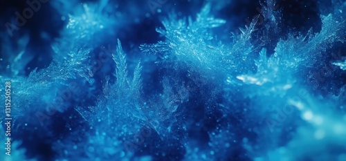 Close-up Frozen Ice Crystals photo