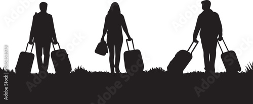 Business Travelers Silhouettes