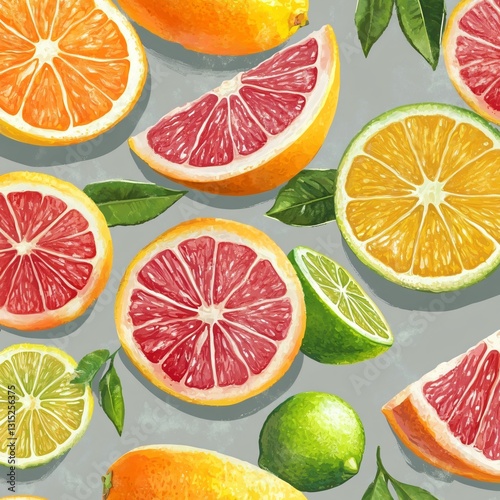 Professional Citrus Seamless Pattern for Design Projects