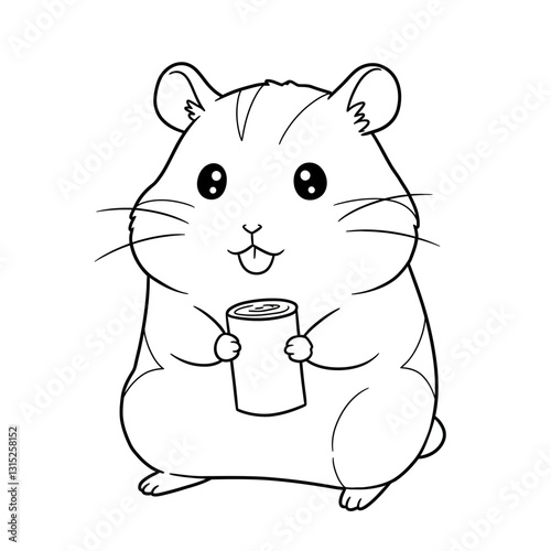 Adorable Kawaii Animal Vector Arts For Coloring Book