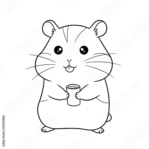 Adorable Kawaii Animal Vector Arts For Coloring Book