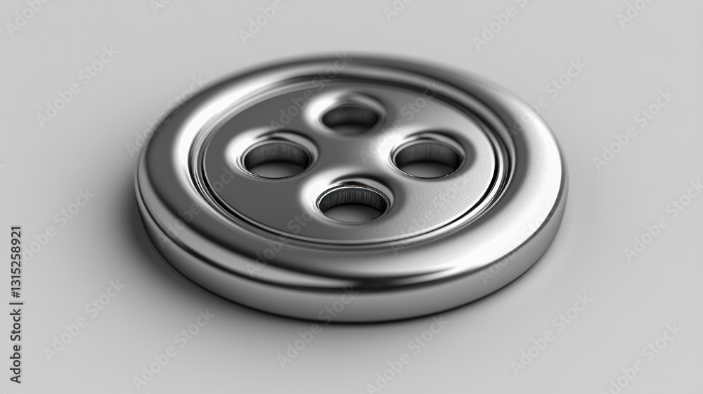 Close-up of a metallic button on a plain background (1) Close-up of a metallic button on a plain background (1)