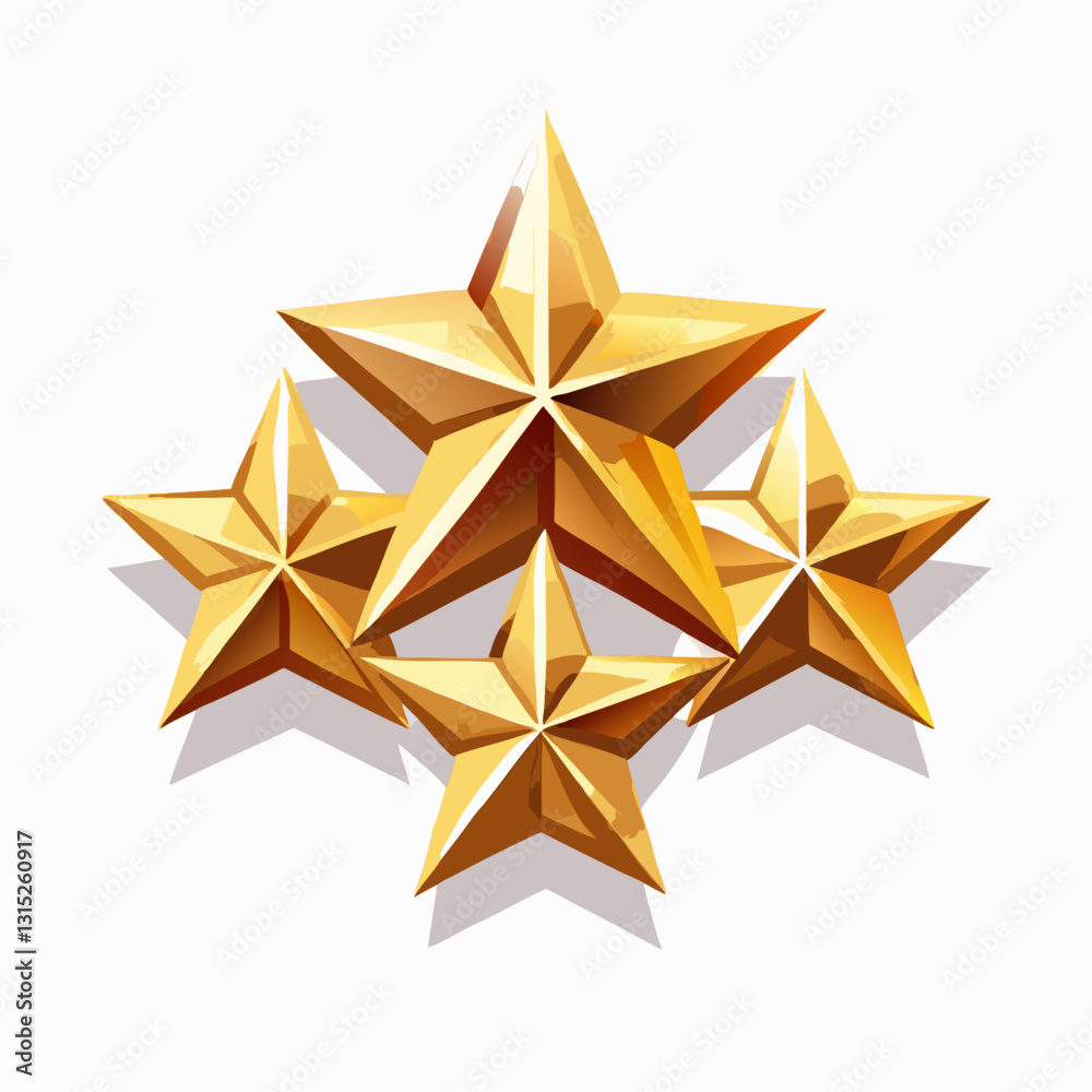 Obraz premium Decorative Shiny Metallic Star 