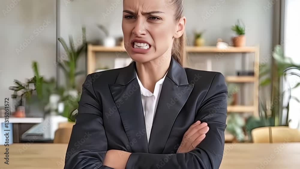 woman experiencing stress at work, negative emotions in the office, stress at work woman experiencing stress at work, negative emotions in the office, stress at work