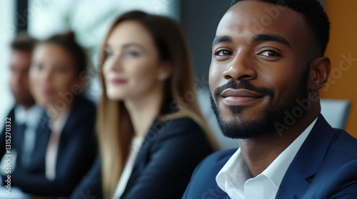Diverse Team of Professionals in Law Firm Training Image for Business Use