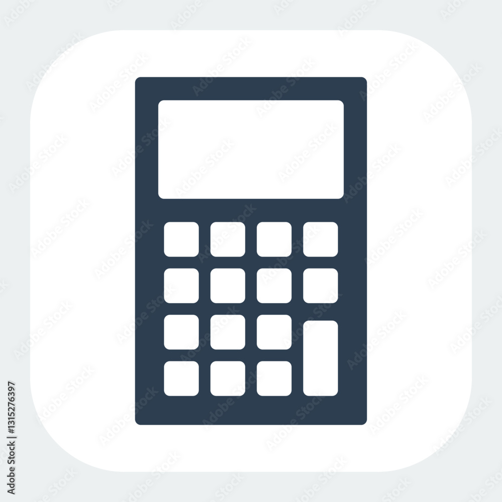 calculate icon in glyph style calculate icon in glyph style