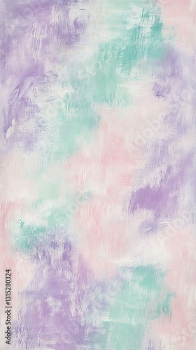 Pastel Colored Paint Strokes on White Background, Abstract Image, Texture, Pattern Background, Wallpaper, Cover and Screen of Smartphone, PC, Laptop, 9:16 and 16:9 Format