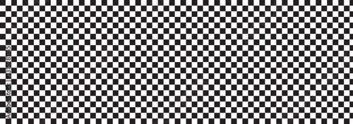 Wallpaper Mural Black and white checkerboard pattern background. Classic checkered race flag car finish line or start line. Flat vector illustration isolated on white background. Torontodigital.ca