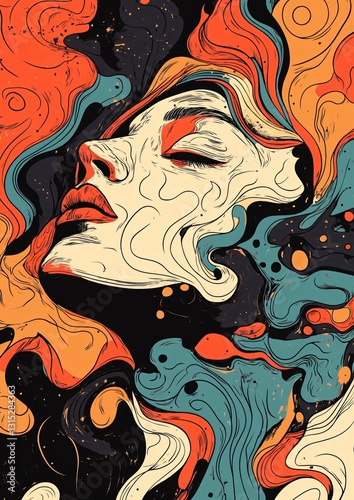 Professional Abstract Vector Picture for Modern Design Projects