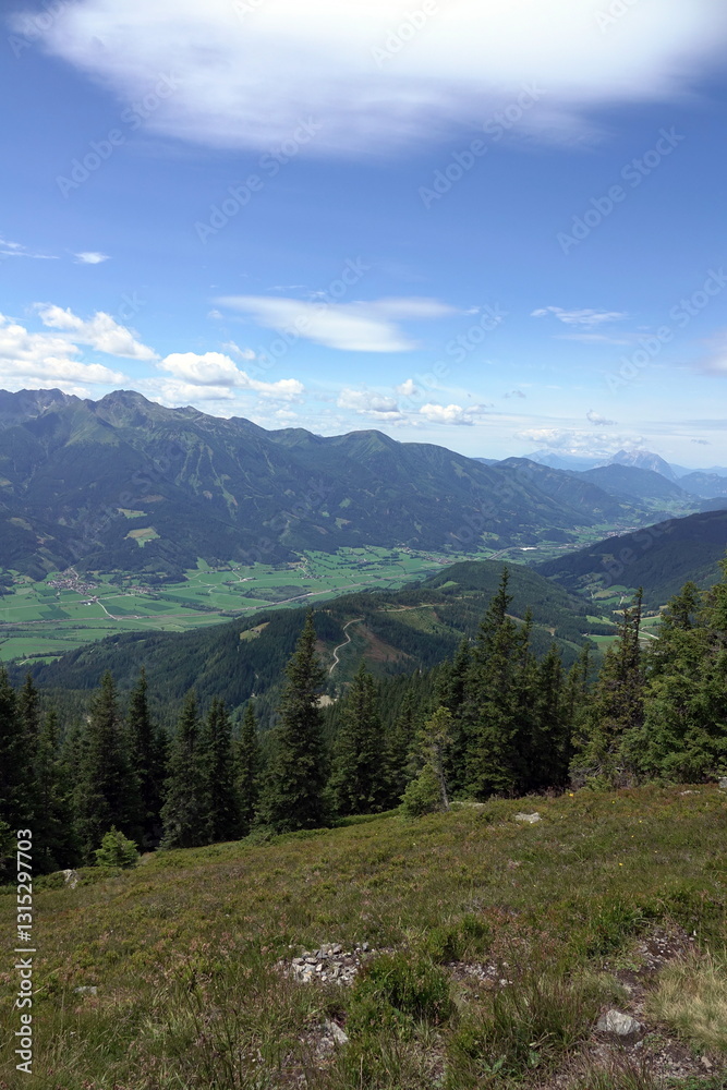 Aussicht am Lahngang bei Admont