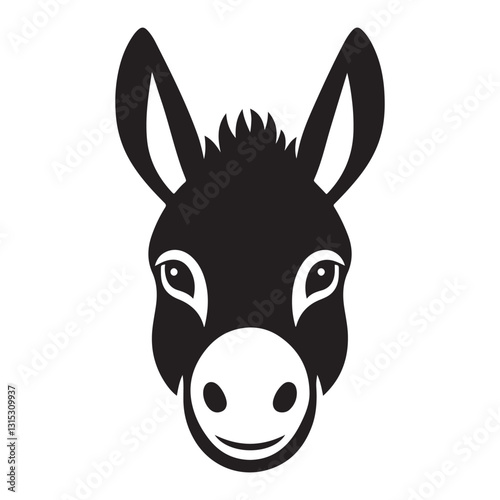 Democratic Donkey Symbol Illustration Great for American Political Awareness Designs