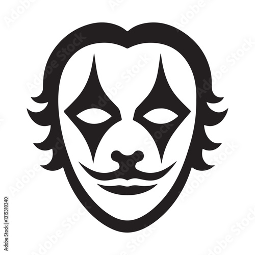 Joker Silhouette Vector Illustration