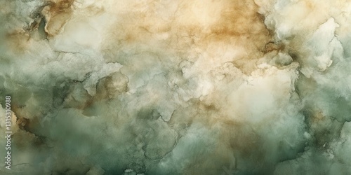 Ethereal wash with earthy tones evoking a serene ambience