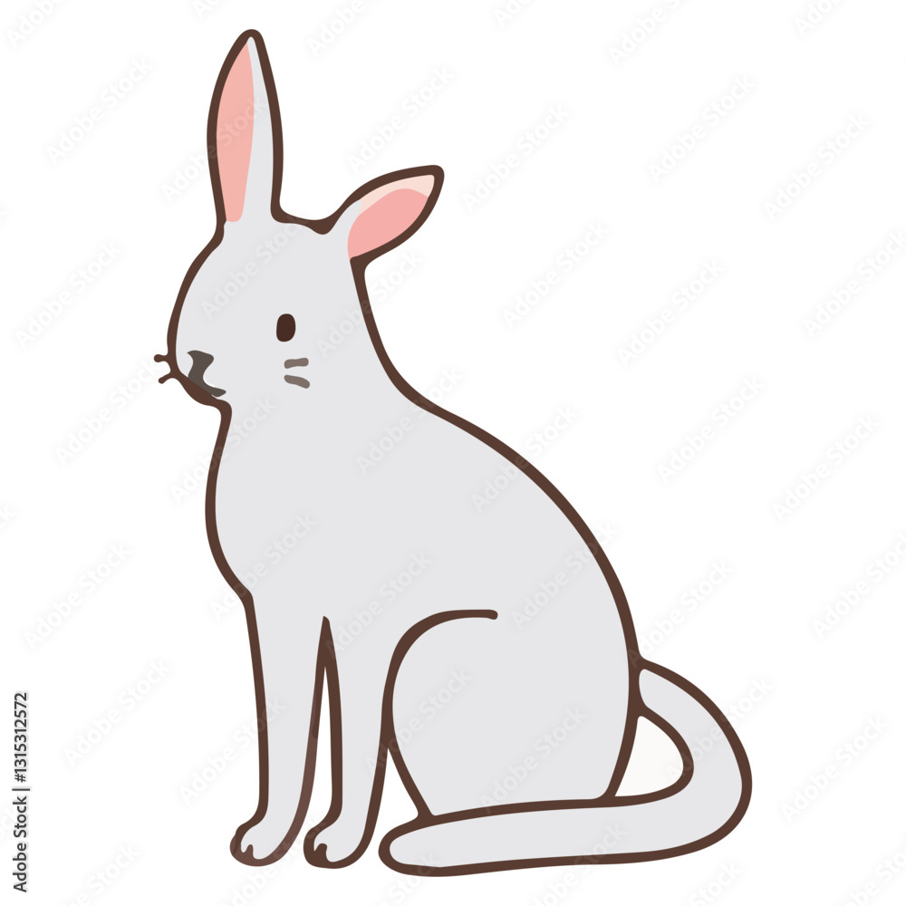 Adorable Rabbit Illustration for Easter Themed Designs and Projects Adorable Rabbit Illustration for Easter Themed Designs and Projects