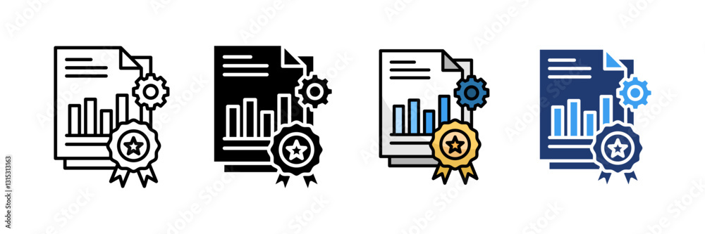 Data Quality Icon Set Multiple Style Collection Data Quality Icon Set Multiple Style Collection