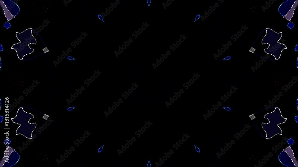 abstract lines colorful light shining round shape in center, black background	