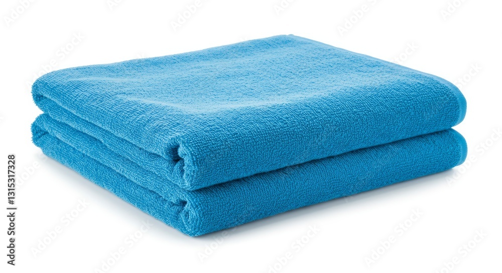 Beach Towel Stack White Background - Soft, absorbent, blue beach towels, summer relaxation, folded neatly, ready for . Symbolizing: comfort, relaxation, cleanliness, summer fun, vacation Beach Towel Stack White Background - Soft, absorbent, blue beach towels, summer relaxation, folded neatly, ready for . Symbolizing: comfort, relaxation, cleanliness, summer fun, vacation