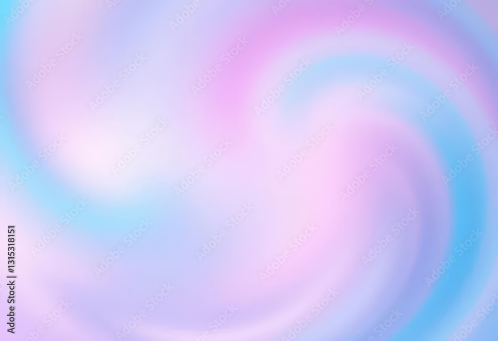 Fototapeta premium Swirling pastel blue and pink hues blend in a soft, blurry abstract texture, blue, delicate