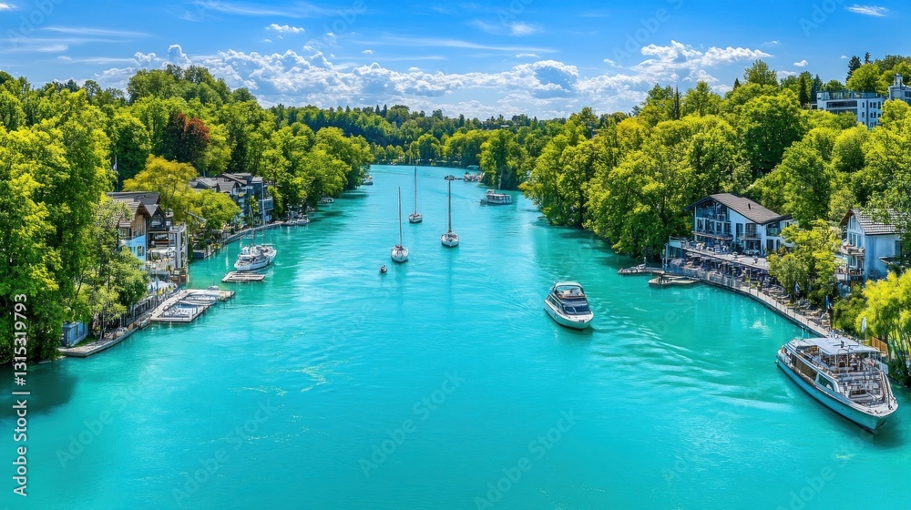Obraz premium Picturesque River Scene 