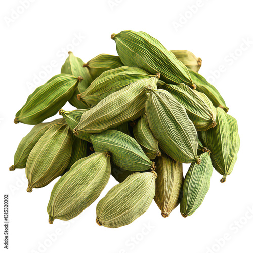Wallpaper Mural Organic Cardamom Pods Isolated on Transparent Background, PNG Torontodigital.ca