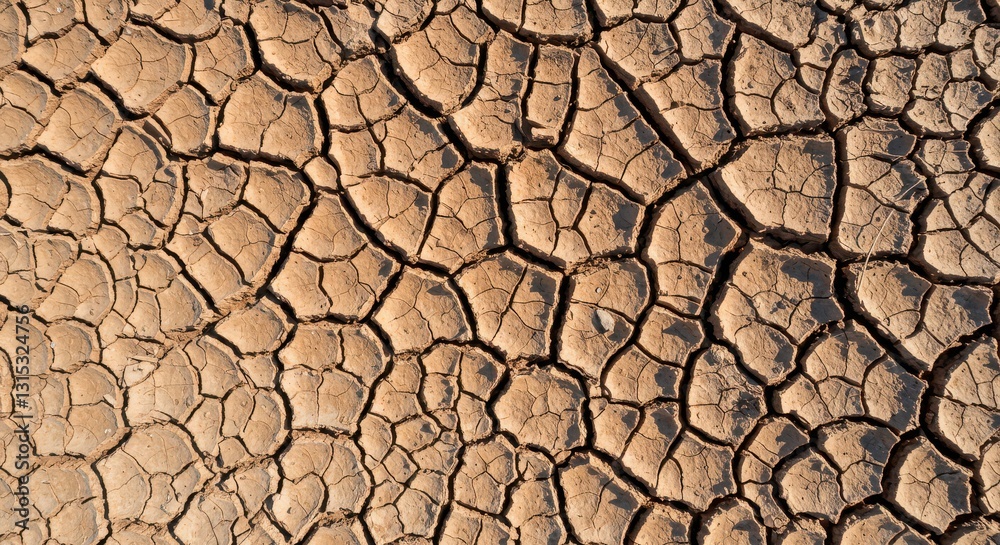 Dry Cracked Earth Background Showing Arid Soil Texture and Patterns Dry Cracked Earth Background Showing Arid Soil Texture and Patterns