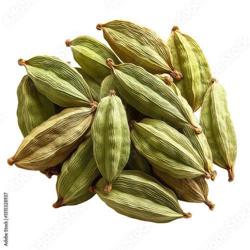 Wallpaper Mural Organic Cardamom Pods Isolated on Transparent Background, PNG Torontodigital.ca