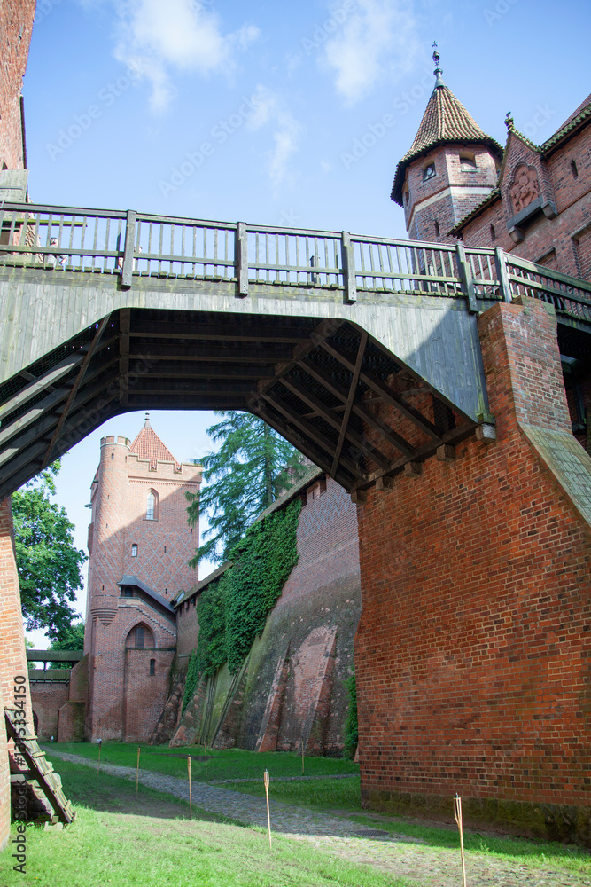 Malbork Castle Entrance Wooden Bridge