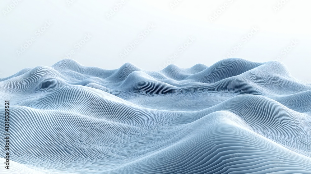 Obraz premium Abstract Pixelated Mountain Landscape