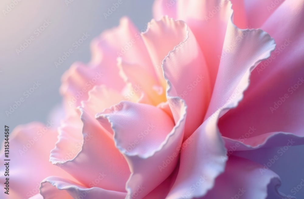 Soft pink floral abstraction with delicate petal details for artistic design Soft pink floral abstraction with delicate petal details for artistic design