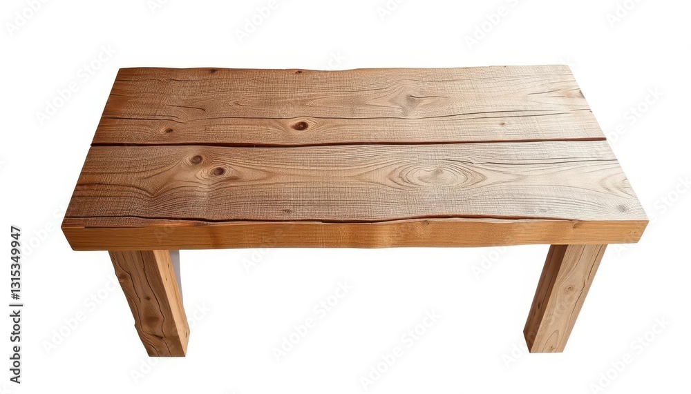 Rustic, weathered wooden table isolated on white background , object, wooden table Rustic, weathered wooden table isolated on white background , object, wooden table